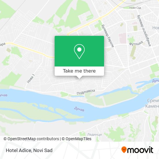 Hotel Adice map