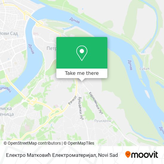 Електро Матковић Електроматеријал map