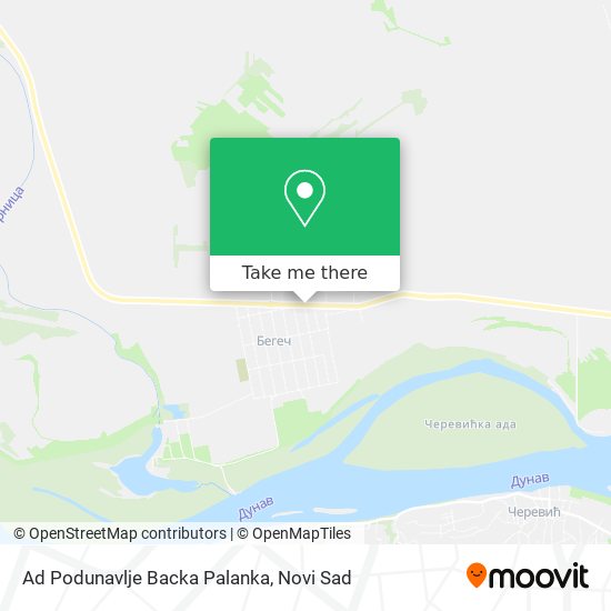 Ad Podunavlje Backa Palanka map