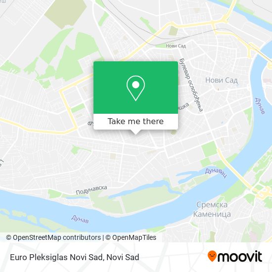 Euro Pleksiglas Novi Sad map