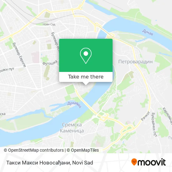 Такси Макси Новосађани map
