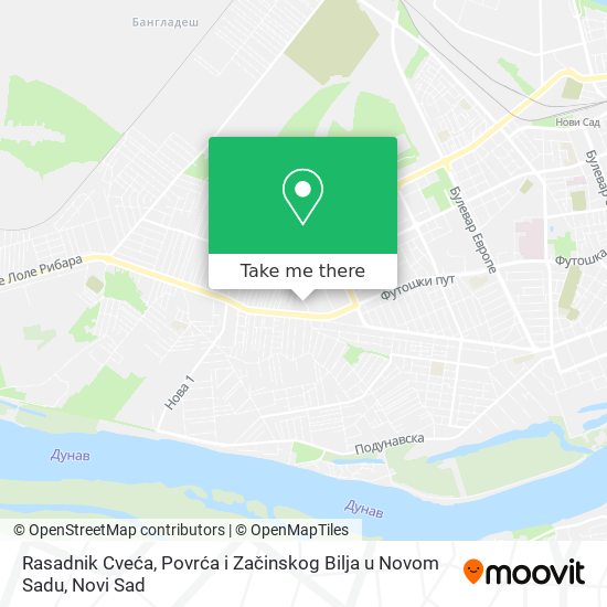Rasadnik Cveća, Povrća i Začinskog Bilja u Novom Sadu map