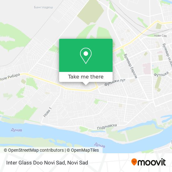 Inter Glass Doo Novi Sad map
