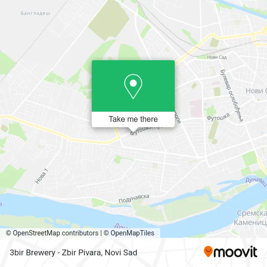 3bir Brewery - Zbir Pivara map