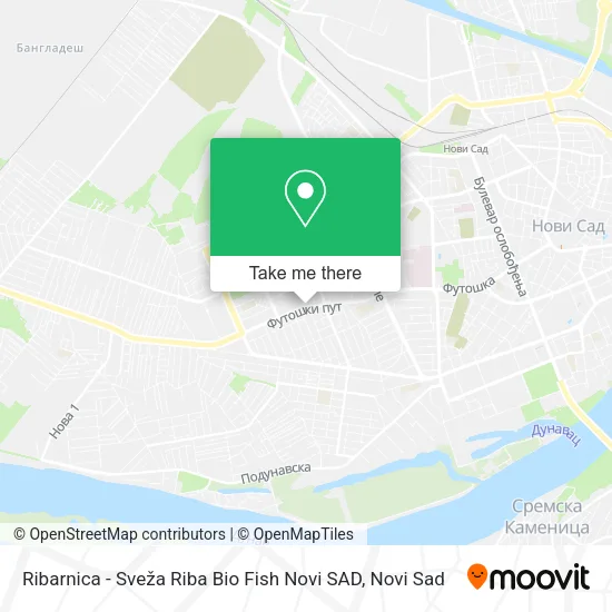 Ribarnica - Sveža Riba Bio Fish Novi SAD map