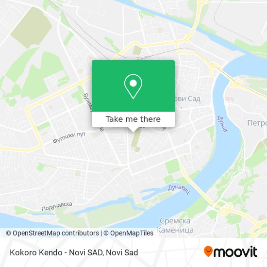 Kokoro Kendo - Novi SAD map