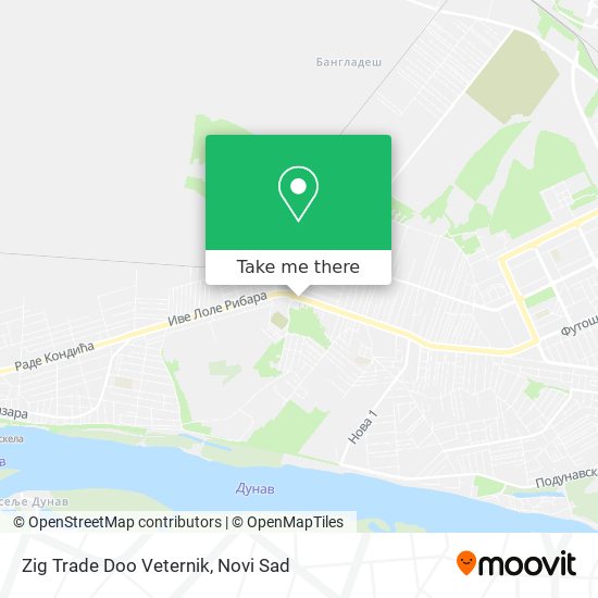 Zig Trade Doo Veternik map