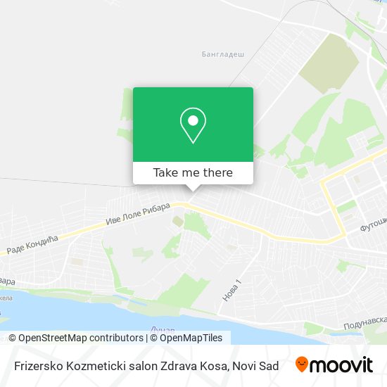 Frizersko Kozmeticki salon Zdrava Kosa map