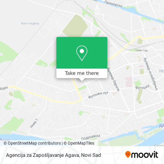 Agencija za Zapošljavanje Agava map