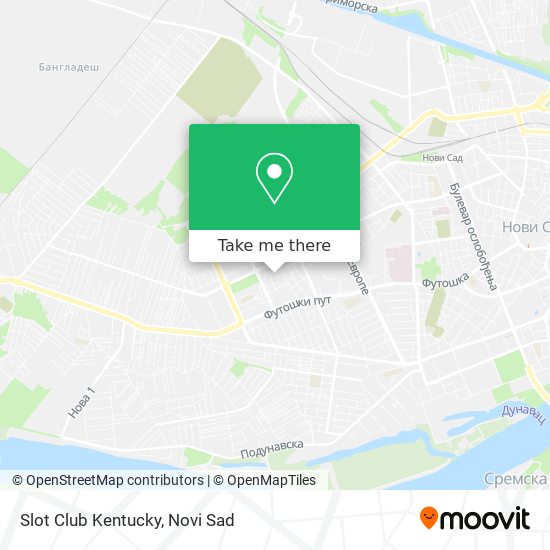 Slot Club Kentucky map