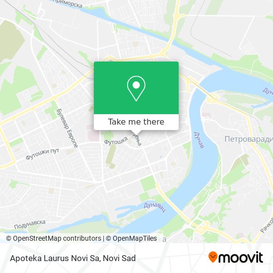 Apoteka Laurus Novi Sa map