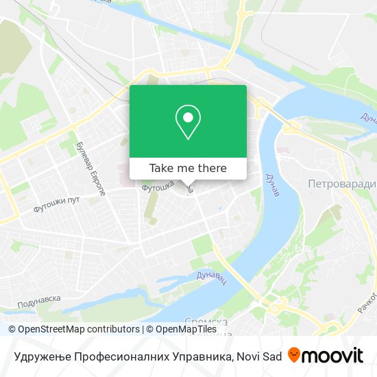 Удружење Професионалних Управника map