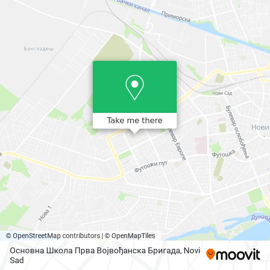 Основна Школа Прва Војвођанска Бригада map