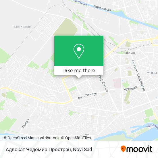 Адвокат Чедомир Простран map