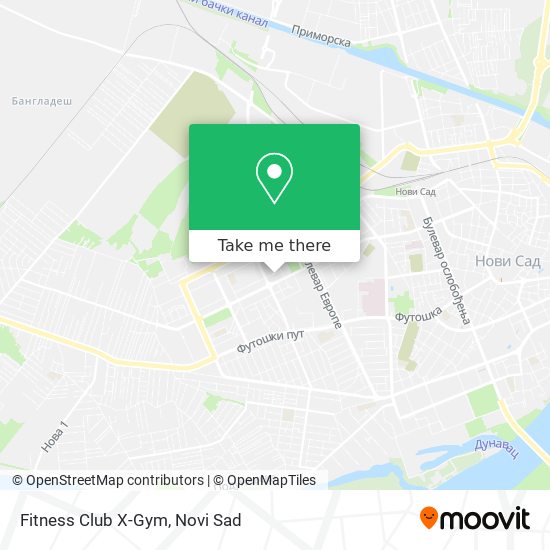 Fitness Club X-Gym map