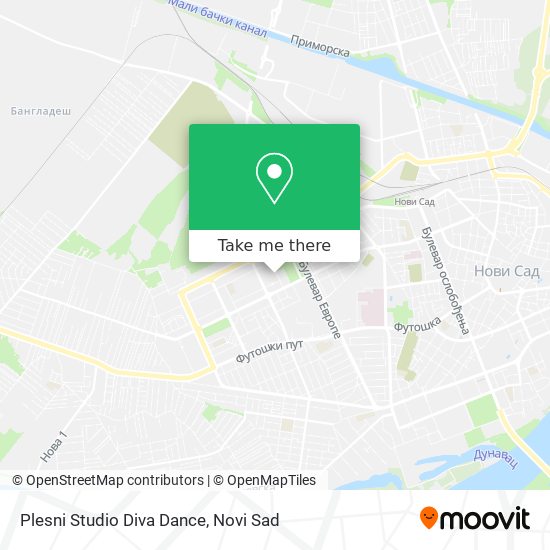 Plesni Studio Diva Dance map