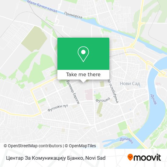 Центар За Комуникацију Бјанко map