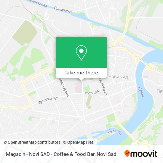 Magacin - Novi SAD - Coffee & Food Bar map