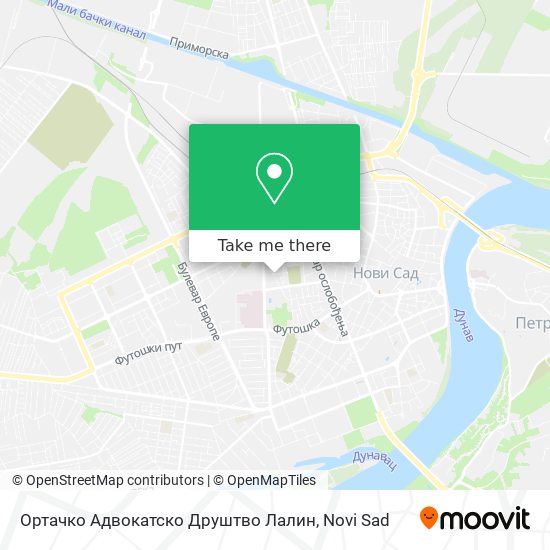 Ортачко Адвокатско Друштво Лалин map