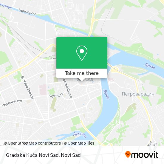 Gradska Kuća Novi Sad map