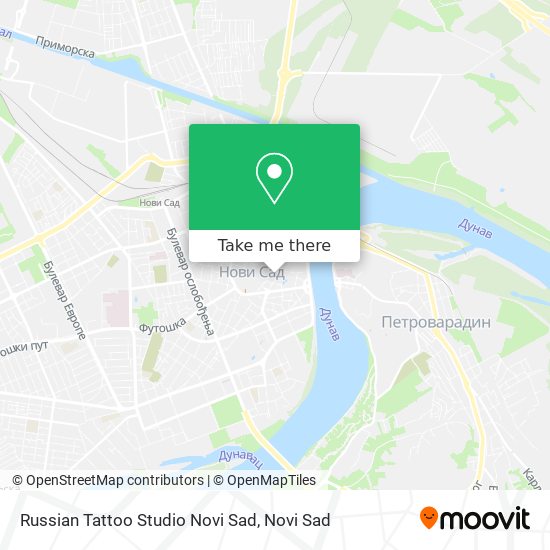 Russian Tattoo Studio Novi Sad map