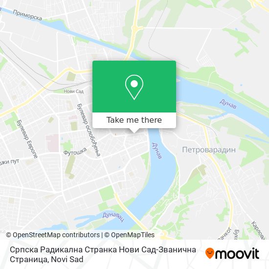 Српска Радикална Странка Нови Сад-Званична Страница map