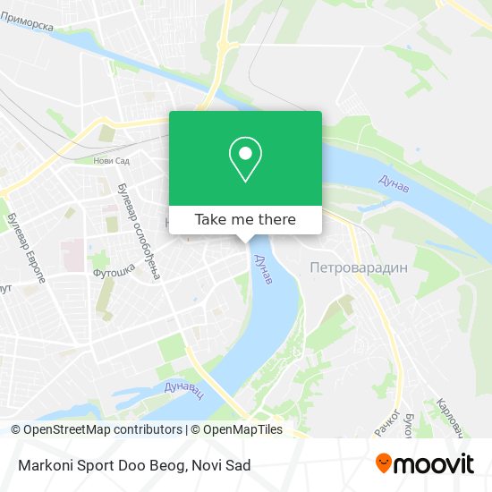 Markoni Sport Doo Beog map