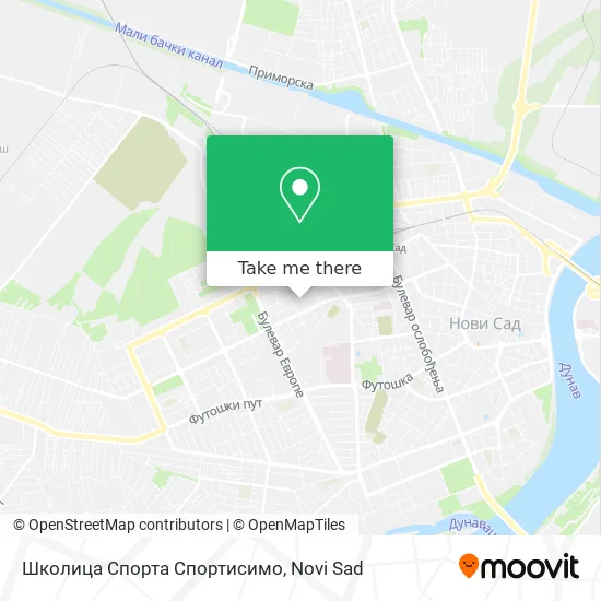 Школица Спорта Спортисимо map