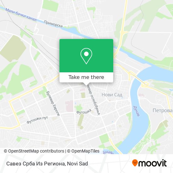 Савез Срба Из Региона map