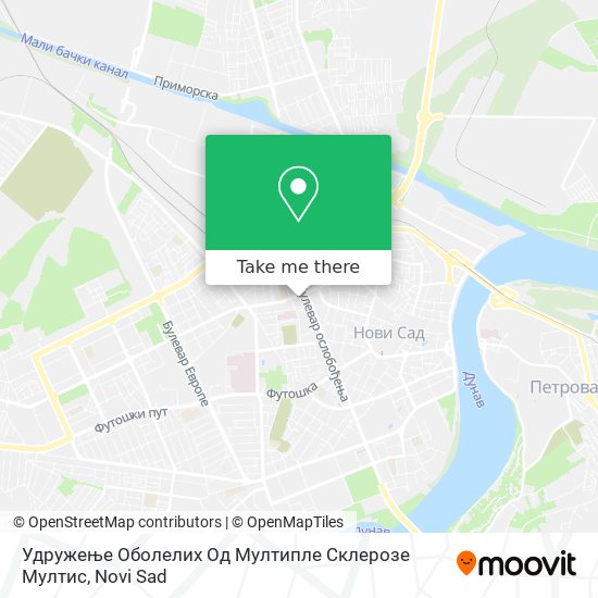 Удружење Оболелих Од Мултипле Склерозе Мултис map