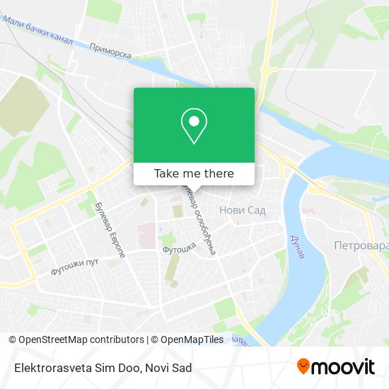 Elektrorasveta Sim Doo map