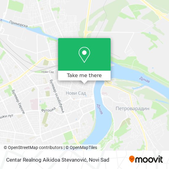 Centar Realnog Aikidoa Stevanović map