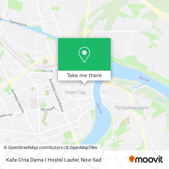 Kafe Crna Dama I Hostel Laufer map