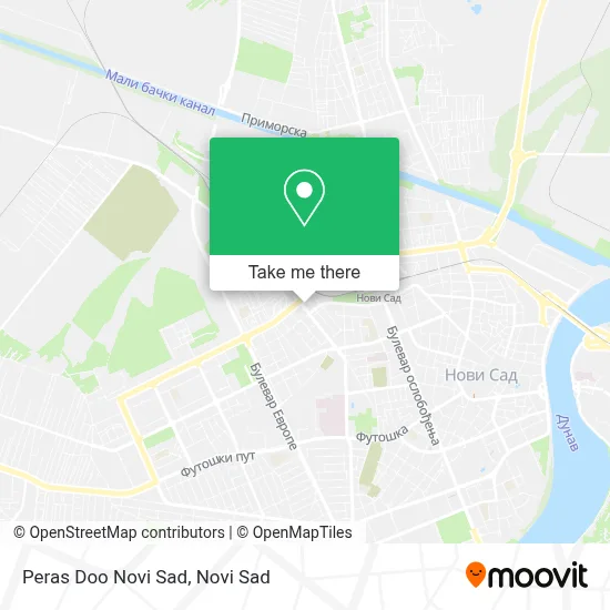 Peras Doo Novi Sad map