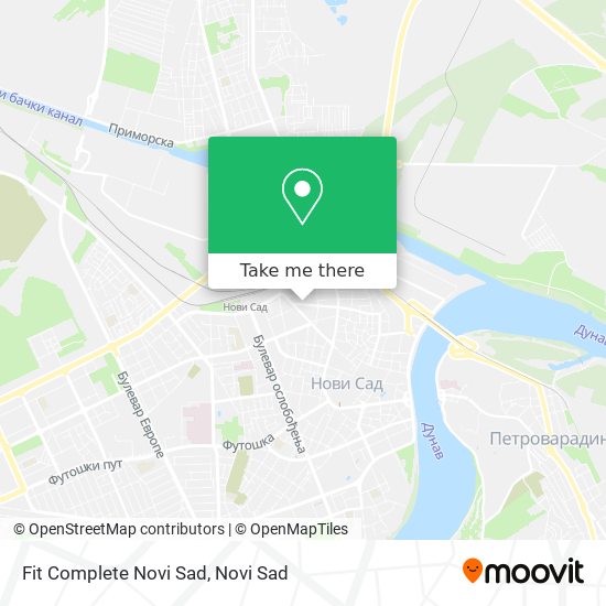 Fit Complete Novi Sad map