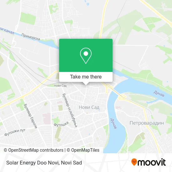 Solar Energy Doo Novi map