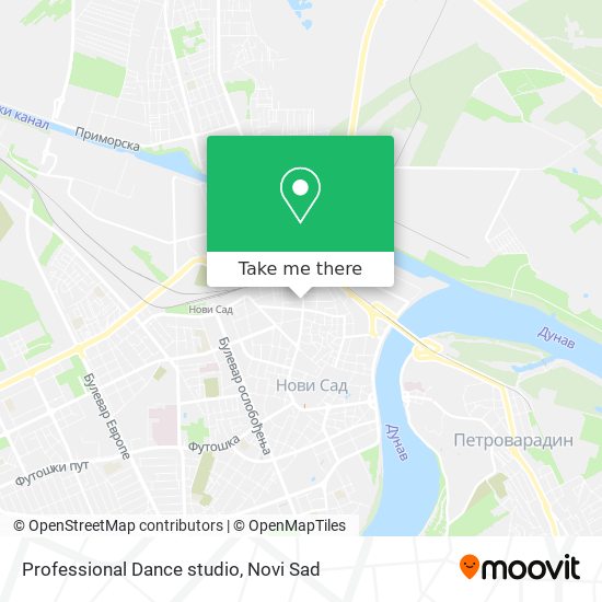 Professional Dance studio map