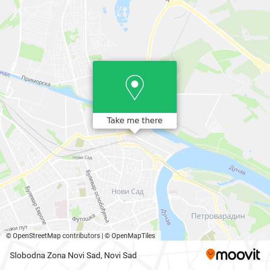 Slobodna Zona Novi Sad map