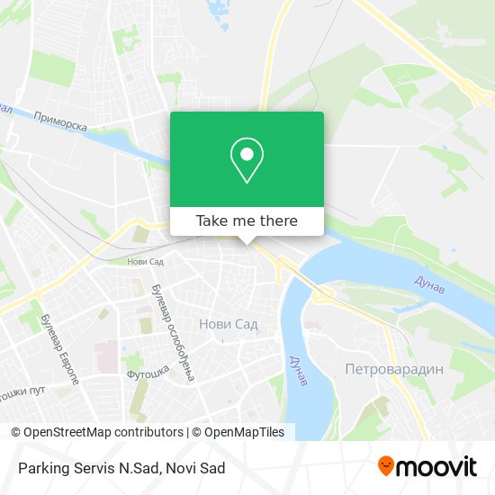 Parking Servis N.Sad map