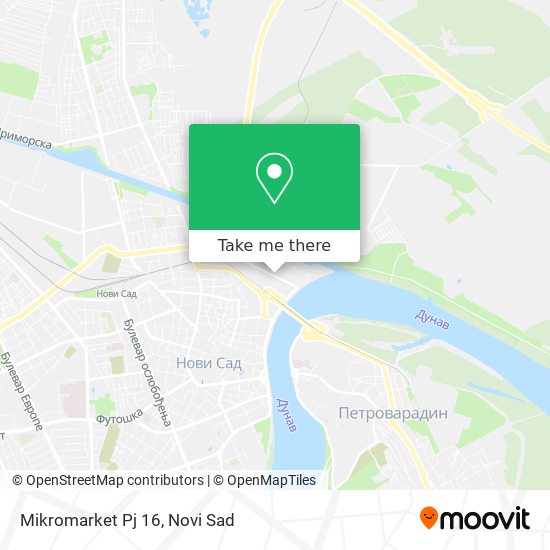 Mikromarket Pj 16 map