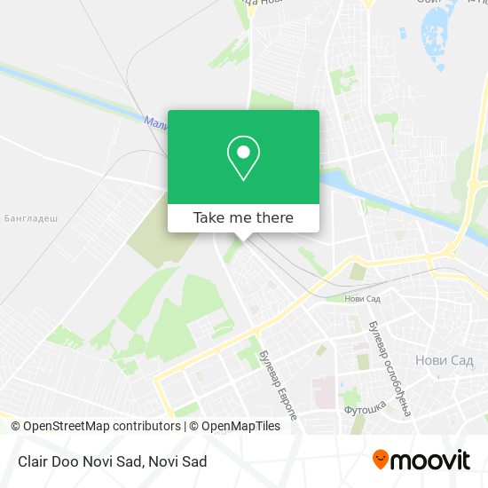 Clair Doo Novi Sad map