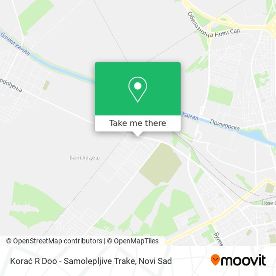 Korać R Doo - Samolepljive Trake map