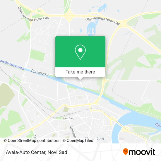 Avala-Auto Centar map