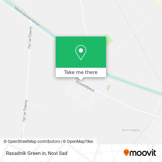 Rasadnik Green in map