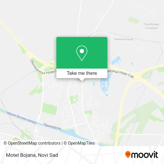 Motel Bojana map