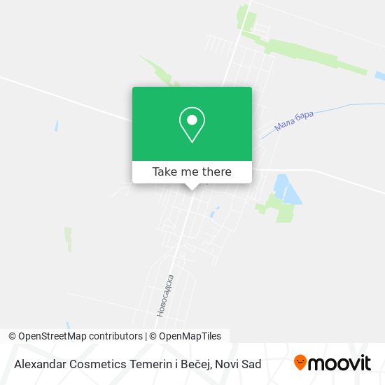 Alexandar Cosmetics Temerin i Bečej map