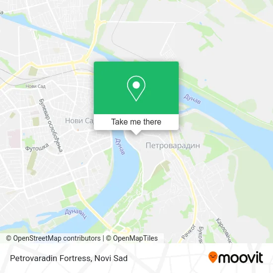 Petrovaradin Fortress map
