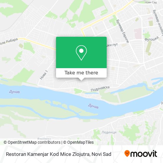 Restoran Kamenjar Kod Mice Zlojutra map