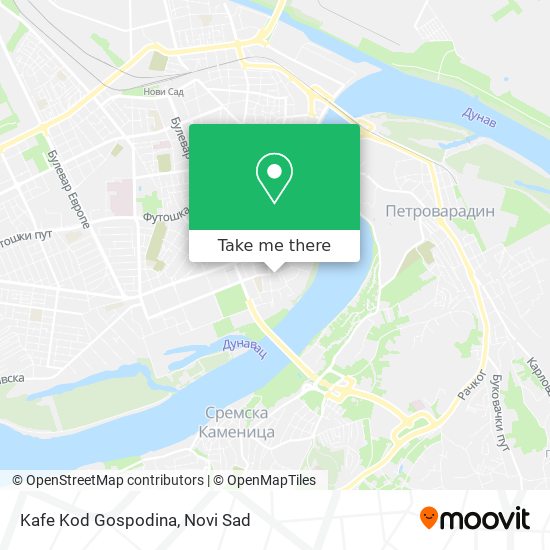 Kafe Kod Gospodina map