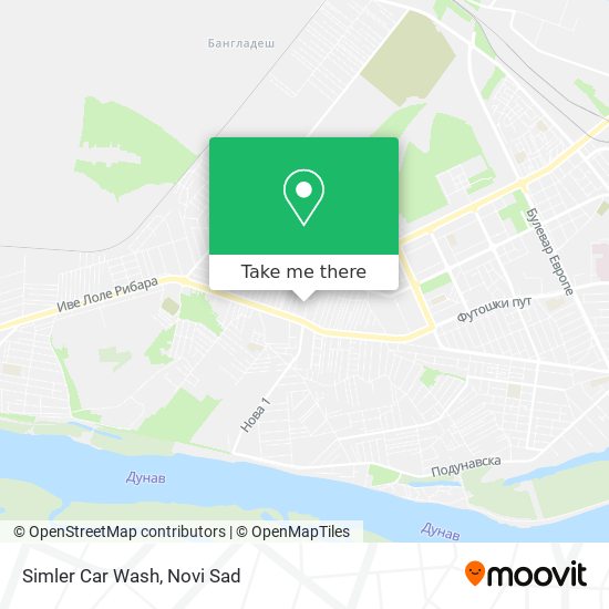 Simler Car Wash map